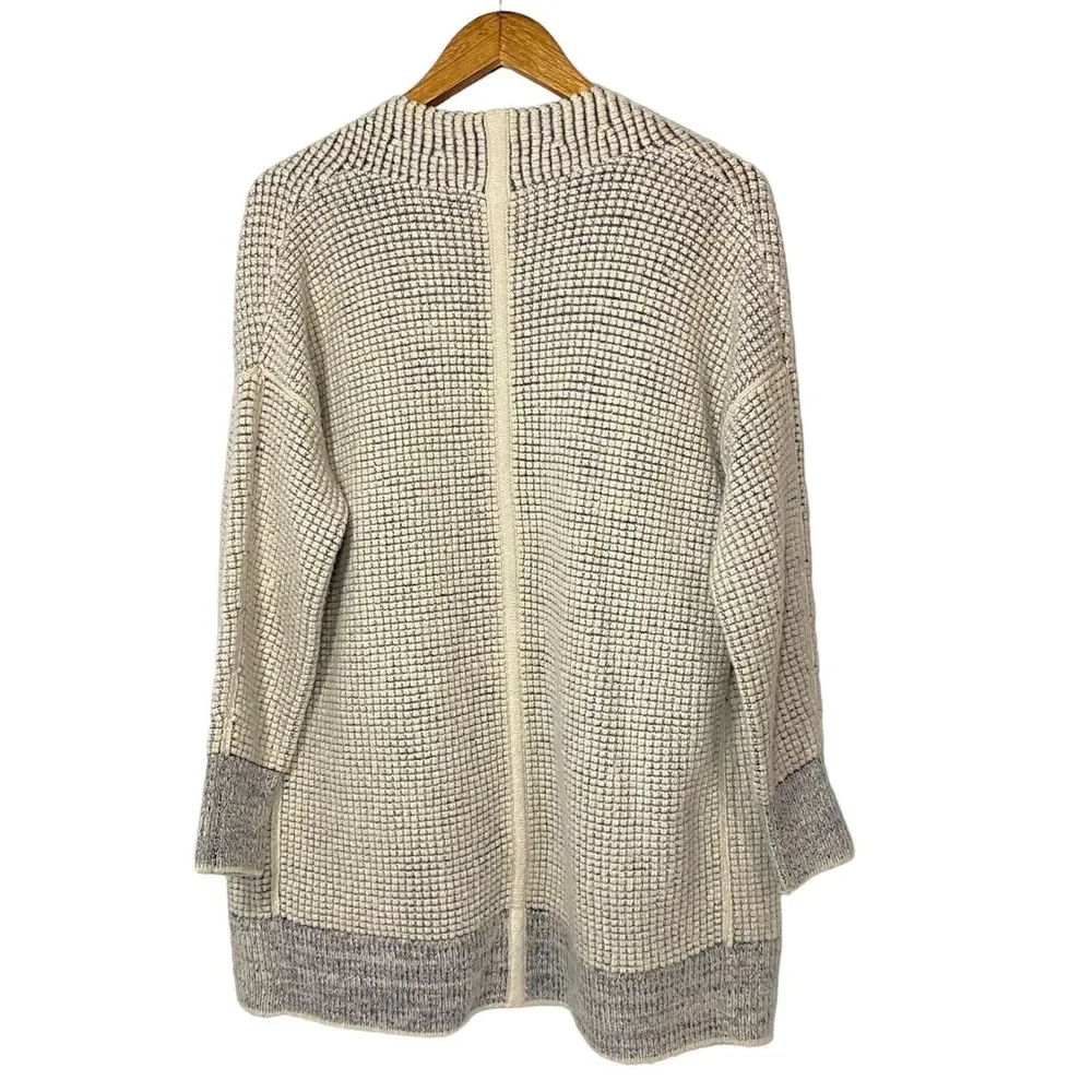 Soft Surroundings Womens Caressa Cardigan Sweater Open Front Gray Blue Size M - Picture 3 of 7